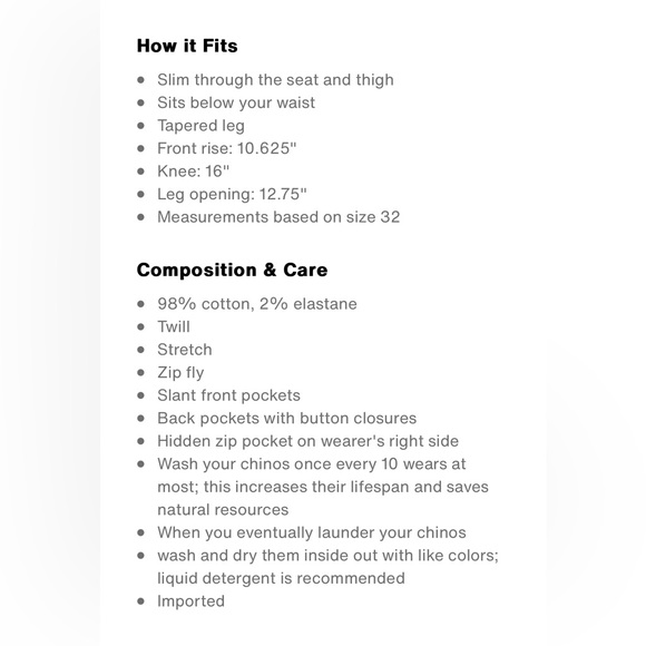 Levi’s Chino Slim Taper W33 L32 - Picture 9 of 12